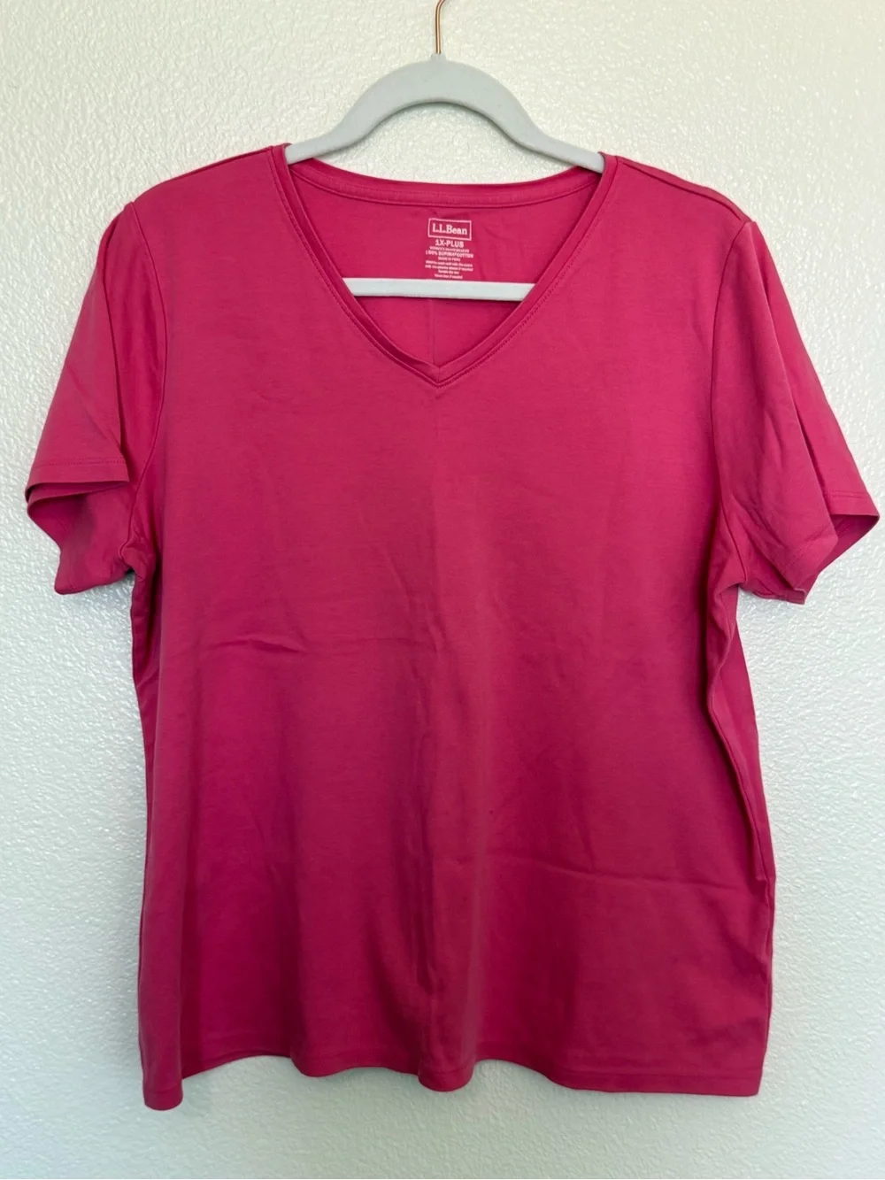 L.L. Bean V-Neck Tee Set in Pink, Teal, Blue & Green - Picture 8 of 9